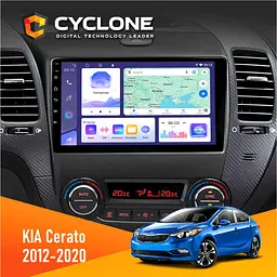 Штатна магнітола KIA Cerato 2012-2020 Cyclone C9-011 4x64, DSP Cyclone (НФ-00007039)