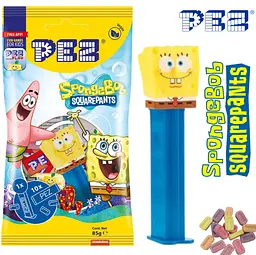 Диспенсер із цукерками Pez SpongeBob Bag 85г - мініатюра 2