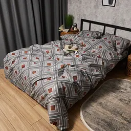 Комплект постільної білизни Moon&Star Мікросатин Premium Loft Style Сімейні 160х220х2 наволочки 2х70х70 - мініатюра 5