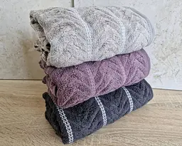 Набір турецьких махрових рушників Cestepe MicroCotton Premium 3 штуки 50x90 Multi 3 щільність 600 г/м2