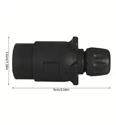 Контактна Вилка Роз'єм Папа для причепа 7 контактна 12V 7 PIN Вологозахищена з пильником - мініатюра 2