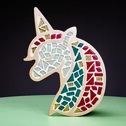 Дитячий набір для творчості кришталева мозаїка Єдиноріг Mosaaro MA2002 - мініатюра 2