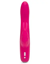 Вібратор-кролик Happy Rabbit Slimline Curve з тонким стволом, 24.1х3.4 см - мініатюра 3