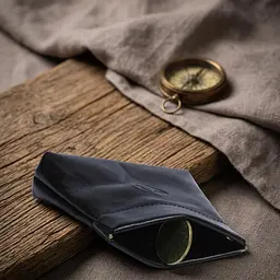 Жіноча монетниця Tony Perotti з натуральної шкіри Italico 1615 nero (90542) чорна - мініатюра 5