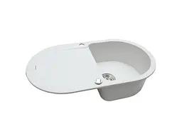 Кухонна мийка Perfelli Izetta OGI 114-78 White - мініатюра 2