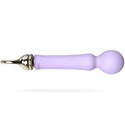 Вібромасажер Zalo Confidence Pre-Heating Wand Massager 22.5 см фіолетовий - мініатюра 3
