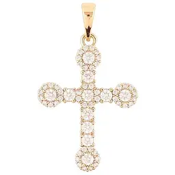 Кулон Xuping Позолота 18K "Хрест з цирконієм» для ланцюжка до 6мм (262411)