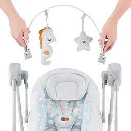Крісло-гойдалка Kinderkraft Swingee Grey (KBSWIN00GRY0000) - мініатюра 7