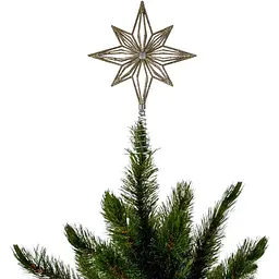 Ялинкова верхівка Mica Decorations Зірка пластикова 20 см пастель шампань (1181249) - мініатюра 2