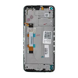 Дисплей для смартфона (телефону) Xiaomi Redmi Note 9 5G, Redmi Note 9T 5G, Nightfall Black, (у зборі з тачскріном)(з рамкою)(Service Original)