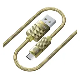 Кабель Luxe Cube Premium USB - micro USB (M/M), 1 м, золотистий (8889986489885) - мініатюра 4