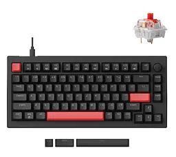 Клавіатура ігрова механічна Lemokey X4A1 Black switch Keychron Red Hot-Swap Red Led - мініатюра 6