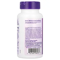 Натуральна добавка Natrol Melatonin 3mg Fast Dissolve Полуниця 90 таблеток - мініатюра 3