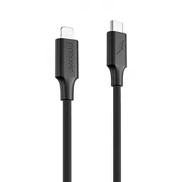 Кабель Proove Striped Silicone Type-C to Lightning (1m) black (CCSS00002101) - мініатюра 1