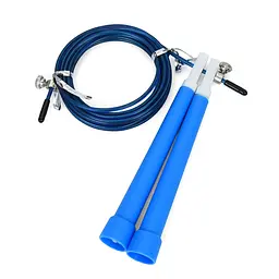 Скакалка швидкісна MS 3765(Blue) 290 см, ручка пластик, мотузка гума+метал