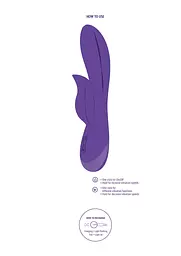 Вібратор-кролик Xocoon Unchained Love G-Spot 19 см фіолетовий - мініатюра 11