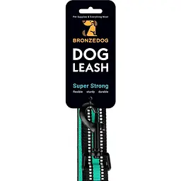 Повідець для собак BronzeDog Mesh, розмір S, 200х1,6 см, ментоловий - мініатюра 7