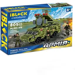 Дитячий Конструктор Військові баталії IBLOCK Армія 805 деталей 3 Фігурки - мініатюра 4