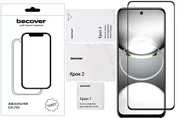 Захисне скло BeCover для Tecno Spark 30C 4G/5G Black (712319) - мініатюра 3