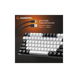 Клавіатура GamePro Genesis Joker MK124G Outemu Red Switch USB UA Gray (MK124G) - мініатюра 9