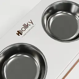 Hollky Base XL40 — миски на підставці для великих собак (2 × 1,8 л, висота 40 см) - мініатюра 6