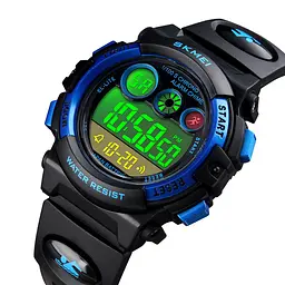 Дитячий наручний годинник Skmei 1451 Black Blue, 1451BKBU (15960) - мініатюра 4