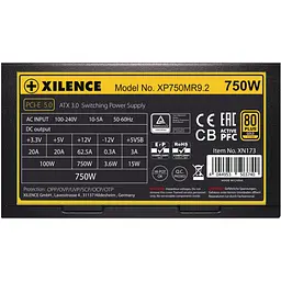 Блок живлення 750W Xilence XP750MR9.2 Performance X+ ATX 3.0 80+ Золотистий, 140mm, Semi-Modular, Retail Box - мініатюра 4