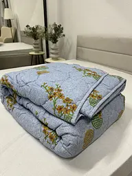 Ковдра Ecotton двоспальна 172х205 см антиалергенна стьобана блакитна 50-0012 Blue