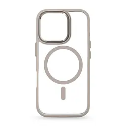 Чехол Apple iPhone 16 Pro, Unit MagSafe, серый, прозрачный, магсейф, ударопрочный, магнитный, панель-накладка с поддержкой MagSafe, с поддержкой беспроводной зарядки, TPU+PC, защита всего корпуса, ударопрочный, ArmorStandart (ARM78710)