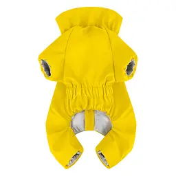 Дощовик для собак WAUDOG Clothes, водонепроникний, XS30, В 43-45 см, С 27-30 см, жовтий - мініатюра 3
