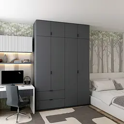 Шафа розпашна для одягу Doros Лукас Графіт/Графіт 160х50х240 (80736287)