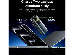 Зовнішній акумулятор (Power Bank) Vention 20000mAh 165W Gray (FKFH0) - мініатюра 3