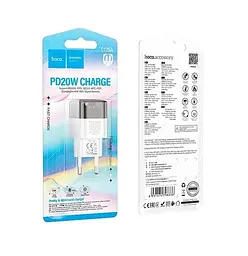 Мережевий зарядний пристрій Hoco C125A Transparent tribute single-port PD20W charger ( EU ) Transparent Чорний - мініатюра 2