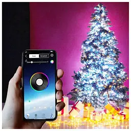 Світлодіодна гірлянда Smart LED «Крапля роси» 10 м з Bluetooth / Wi-Fi RGB керування зі смартфона через застосунок - мініатюра 6
