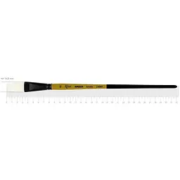 Пензель щетина плоска AMBER 2306F №10 довга ручка Rosa