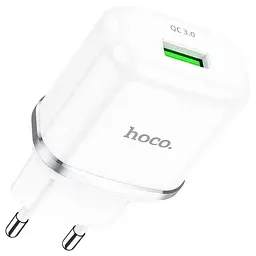Адаптер живлення HOCO N3 Special FCP AFC 1 USB 18W QC 3.0 (Safety Certified) білий - мініатюра 2