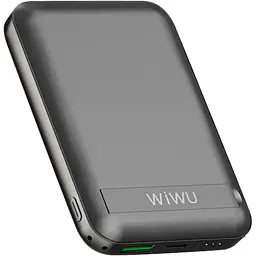 Зовнішній акумулятор WiWU Snap Cube Magnetic Wireless Charger 10000mAh Black [104330] - мініатюра 2