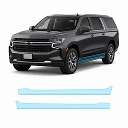 Антигравійна захисна бронеплівка за лекалами для Chevrolet Suburban IV 2021- нижня зона кузова пороги