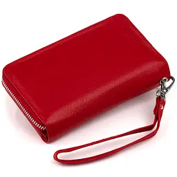 Гаманець зі шкіри на клямці ST Leather 19343 червоний - мініатюра 6