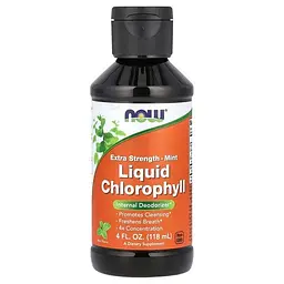 Хлорофіл Liquid Chlorophyll Mint 118 мл NOW vit0004776