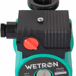 Насос циркуляційний 75Вт Hmax 4м Qmax 45л/хв Ø1½" 130мм зел + гайки Ø1" WETRON (774313) - мініатюра 5
