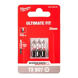Біта SHOCKWAVE MILWAUKEE, TX BO7, 25мм, (3шт) - мініатюра 2