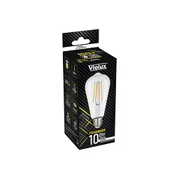 Лампа LED FILAMENT ST64 10W E27 4000К VIOLUX ( 836024 ) - мініатюра 2