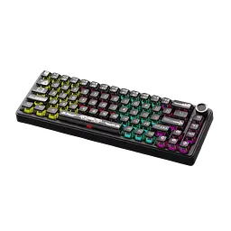 Клавіатура Ajazz AK690 Melard Switch MC Transparent Black (AK680-MSMC-TB)