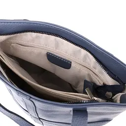 Красива сумка жіноча з натуральної шкіри Vintage 22995 синя - мініатюра 7