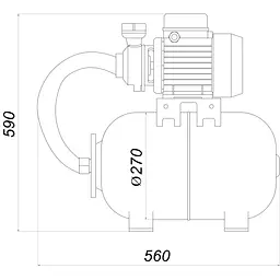 Насосна станція Saer TR-E (Насос KF-6 1,5кВт) 000022263 - мініатюра 5