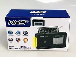 Радіоприймач з USB SD TF Mp3-плеєром ліхтариком із Solar панеллю - мініатюра 2