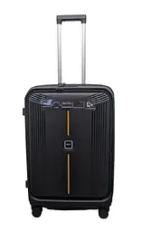 Валіза середня Airtex 647 поліпропілен M Чорний - мініатюра 2