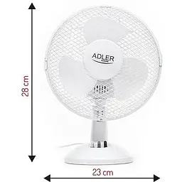 Вентилятор 23см Adler AD 7302 - мініатюра 7