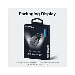 Зарядний пристрій Vention 1xUSB-C PD30W + 1xUSB QC3.0 18W GaN gray (FEWH0-EU) - миниатюра 12